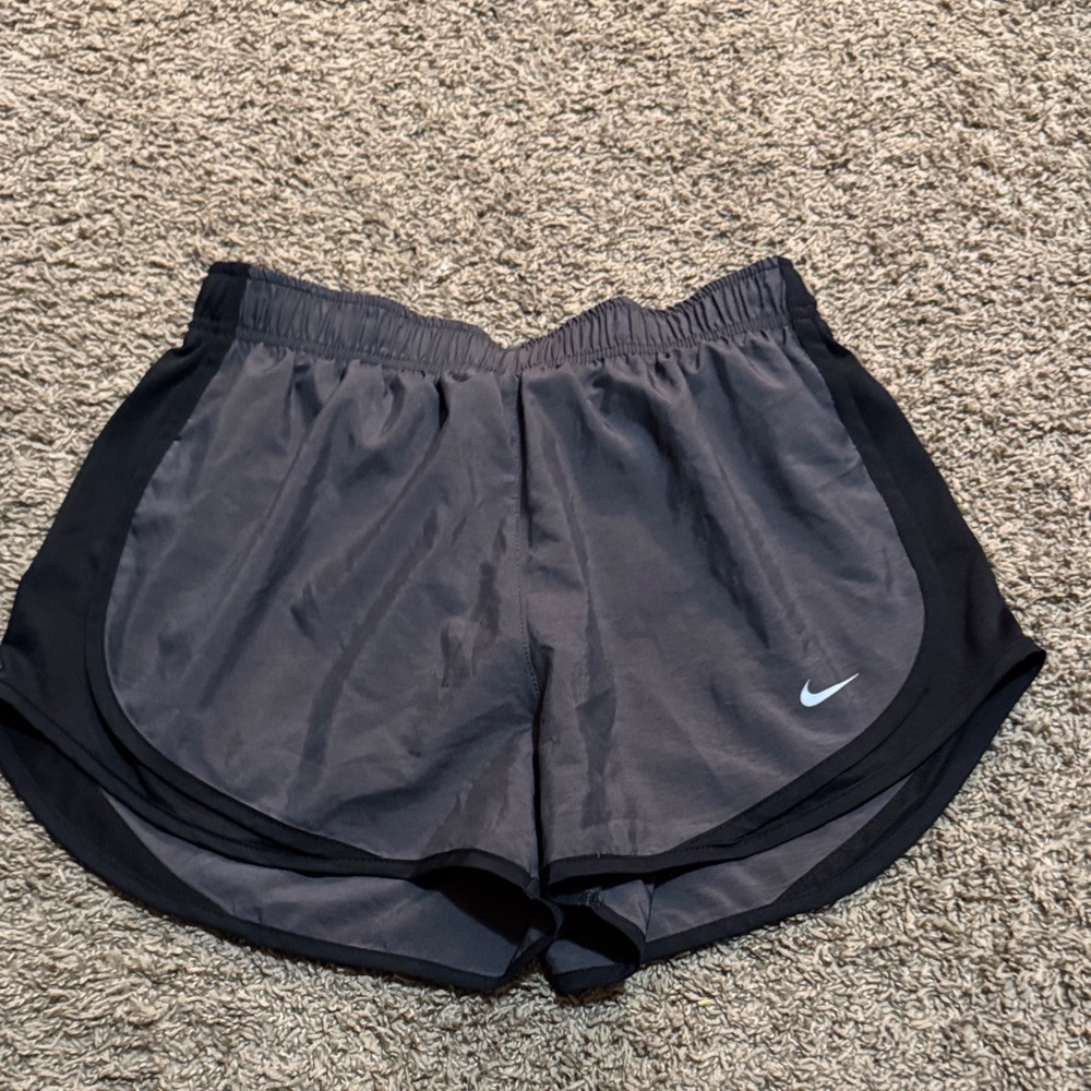 Nike Women's Athletic Shorts in Gray and Black